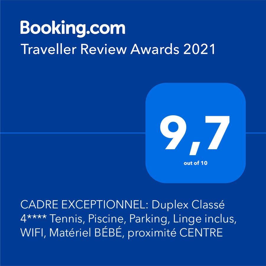 Cadre Exceptionnel: Duplex Classe 4**** Tennis, Piscine, Parking, Linge Inclus, Wifi, Materiel Bebe, Proximite Centre Deauville Bagian luar foto